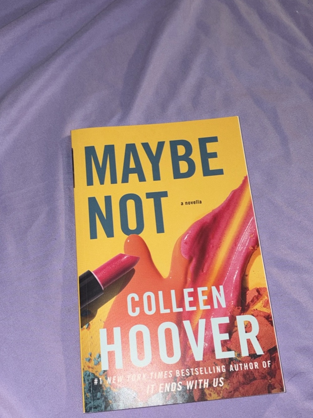 Maybe Not Paperback - Yellow & Pink Cover